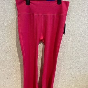 Ladies pink color/flare leggings